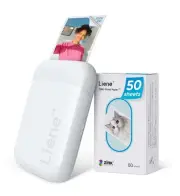 Liene 2x3” Photo Printer, Mini Instant Portable Color Mono Photo Printer Bundle
