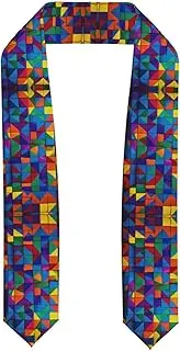 [EdWal] Colorful Brick print Graduation Stole and Sash Class for Unisex Adult Honor Stole Honor Stole of 2025