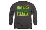 SpongeBob SquarePants Unisex Adult Haters Gonna Hate T-Shirt (Charcoal) - UTTV10672