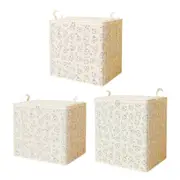 2pcs Large Capacity Clothes Quilt Storage Bags Foldable Zipper Moisture Proof