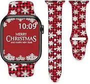 Cute Watch Bands Compatible with Apple Watch 38mm 40mm 41mm 42mm 44mm 45mm for Women Men Silicone Wristbands Strap Replacement for IWatch Series SE 8 7 6 5 4 3 2 1
