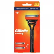 Gillette Fusion Manual Razor Handle + 2 Blade RF