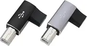 EMSea 2Pcs Female USB C to Male MIDI Adapter USB C Female to Midi 90 Degree Adapter Compatible with Printers MIDI Electric Pianos Synthesizers USB Microphones