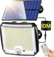 Solar Lights Outdoor [318LED/10M/5 Modes] Solar Powered Outdoor Lights, Remote S