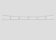 Marklin 70228 Ho Scale Long Catenary Pack mm. 227.5 pcs. 5