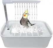Bird Wash Station - Electric Pet Bathtub | Indoor Bathtub with Function, Compact Attachment with Quick Installation for Budgies, Canaries