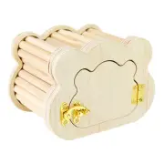 Wooden Hamster Hideout Cute Cloud-Shaped Tiny Wooden House Small Animals Habitat