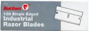 (5 Pack) Red Devil Single Edge Razor Scraper Blades (100 Pack) 630-3272