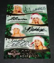 2014 Benchwarmer Holiday QUAD Gold Auto/10 SUMMERS Branton BRINSON Allen PLAYBOY
