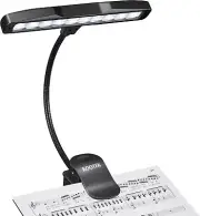 Music Stand Light, Eye Caring Clip-On Piano Lamp, 360° Flexible Gooseneck Adjust