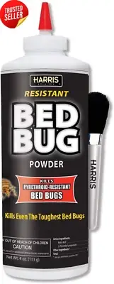 Bed Bug Killer Powder 4Oz Application Brush Included Pest Control
