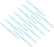 Baluue Stainless Steel Dead Skin Fork Press Pen 15pcs Manicure Tools Set Cuticle Trimmer Peeler Scrapers Nail Art Supplies for Travel or Home Use