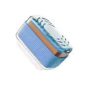 Foaming Soap Box with Brush Drain Holes Spring Design Non-slip Detachable 2 in 1 Plastic Soft Roller Soap Holder Laundry Tools