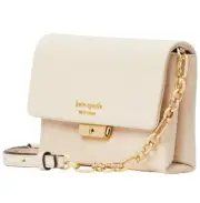 kate spade- Carlyle- Pebbled Leather Convertible Wallet- Milk Glass- NWT- $228