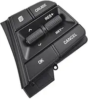 Vuzmode Car Cruise Control Button, for Hyundai, for Elantra, 1.6L 2017 2018 Movable Collar 96700-F2210 Car Cruise Control Volume Channel Remote Steering Wheel Control Steering Wheel Control Switch But