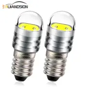 DC 3V 6V 12V E10 COB 2W LED Lamp Bulb MES 1447 Screw for Car Torch Bike Bicycle