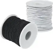 Elastic String for Bracelets Making - 2 Rolls 1.2MM Bracelet String Elastic Tot