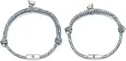 [EBCJIAMS] Sun & Moon Couple Match Bracelets Magnetic Knitted Bracelet Sets Couple Friends Students Relationship Adjustable Love Jewelry Bracelets and Bangles