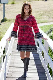 Tyler Fair Isle Dress--FIR-W15-21-FI