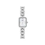 Elite Ladies Tank Geo Watch in Silver
