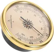 Healeved Metal Thermometer Room Temperature Gauge Outside Room Temperature Meter Accurate Temperature Gauge Outdoor for Patio Temperature Tester for Wall Fishing Abs