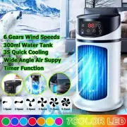 Portable Air Conditioner Tower Fan Mini Water Cooler Humidifier Hydrocooling LED