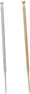 OHPHCALL 2 Pcs Eyelash Stick Lash Kit Tools Lash Lift Rods Eyelash Separator Rod Eyelash Lifting Rod Lash Lift and Tints Kit Lash Lift Tool with Comb Stainless Steel Metal Supplies