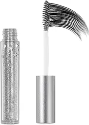 Glitter Mascara for Eyelashes | Lengthening Volumizing Colorful Mascara | Waterproof Sparkly Brows Makeup for Home, Dorm, Travel, Hotel
