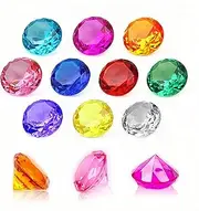 NLR [10pcs 4cm] Big Size Kids Diamond Toy, Acrylic Gem Set, Pirate Treasure Hunt Toy | Easter Egg Filler | Diving Instructor | Party Favors, Birthday/Christmas/Easter Prizes