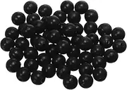 uxcell Fishing Beads Holographic Soft Plastic Fishing Bait Eggs Lure Rigs Accessories, 8 mm Fit for Saltwater Freshwater - Round (500 Pack, Black)