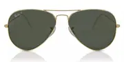 Ray-Ban RB3025 Aviator Polarized 001/58 Men's Sunglasses Gold Size 55