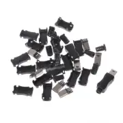 10Sets DIY USB 2.0 5PIN Plug Socket With Cover With Tail Connector