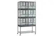 Flyline Triple-Double Breeding Bird Cage for Canary Parakeet Cockatiel Lovebird Finch