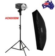 Godox AD600BM 600W HSS Outdoor Flash + 35*160cm Grid Softbox + Light Stand