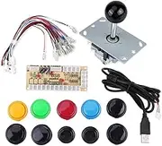 Zero Delay Game DIY Kits Parts 10 Buttons JoyStick USB Encoder PC Game Kit for MAME Fight Stick Game Lovers
