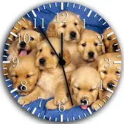 Cute Golden Retriever Frameless Borderless Wall Clock Nice Gifts or Decor W176