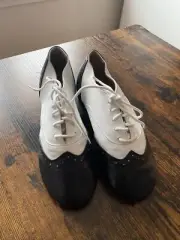 Women's Dance/Salsa/Tango/Practice Shoes, Flat Sole, Black, Size 8 Women