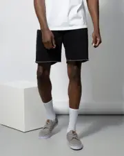 [Lucid] Lucid Men's Project Denim Walk Shorts in Black Size 34 34 Black