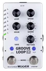 MOOER Groove Loop X2 - Stereo Looper/Drum Machine