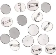 [TEHAUX] 20pcs Brooch Accessories Rhinestone Jewelry Obx Jewelry Vintage Jewelry Brooch Base Plate Vintage Brooch Base Brooch Clasps Pin Disk Base Disc Handmade Brooch Bezel Breastpin Tray