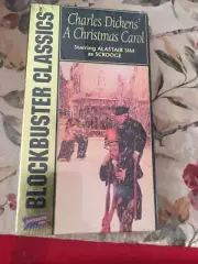 Charles Dickens A Christmas Carol VHS 1951/1994 VHS Blockbuster Classics. NEW