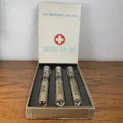 Vintage Bar Ware Test Tubes Shots Shot Emergency Use Novelty Thirst Aid Kit