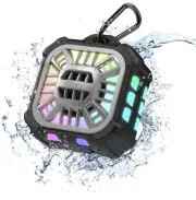 Waterproof Bluetooth Speaker, 24H Playtime, RGB Lights, Booming Bass, Floatable