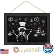 Umtiti Magnetic Surface Chalkboard, 8.7" * 12.6", Black Wood Frame，Wall Black