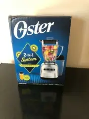 Oster 2-in-1 System 700 Watt 8 Speed 6 Cup Blender Chrome w/Personal To-Go Cup