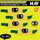 1-4x For iRobot Roomba 5.2Ah 14.4V Ni-MH Battery 500 510 530 580 630 650 760 780