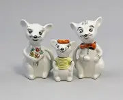 9942598 Porcelain Maus-Familie Kinder-Märchen Wagner & Apel H9cm