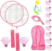 GANAZONO 1 Set Beginner Badminton for Teens Lightweight Racket and for Sports Durable Eye Catching Design Plaything for Young Athletes