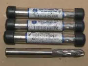 (4) New QCT 13/32" ~ 7/16 Shank Solid Carbide Serrated Router Bit w/ Drill Point