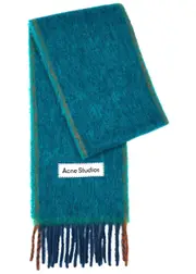 Acne Studios Vally Alpaca-blend Scarf - Blue ONE SIZE